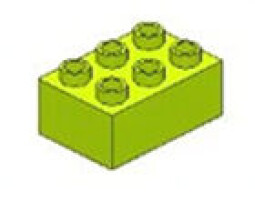 L-W Toys Junior Kostka 3x2 zelená